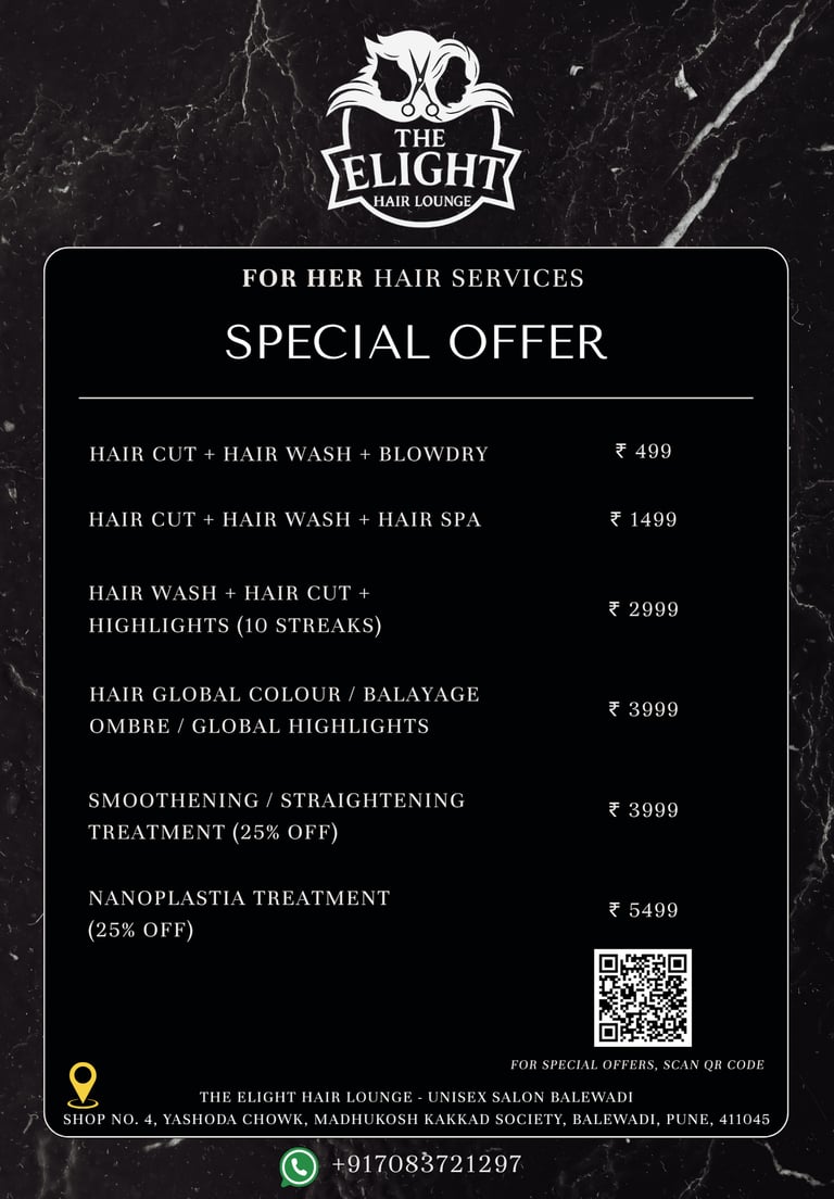 balewadi hair salon offer for women