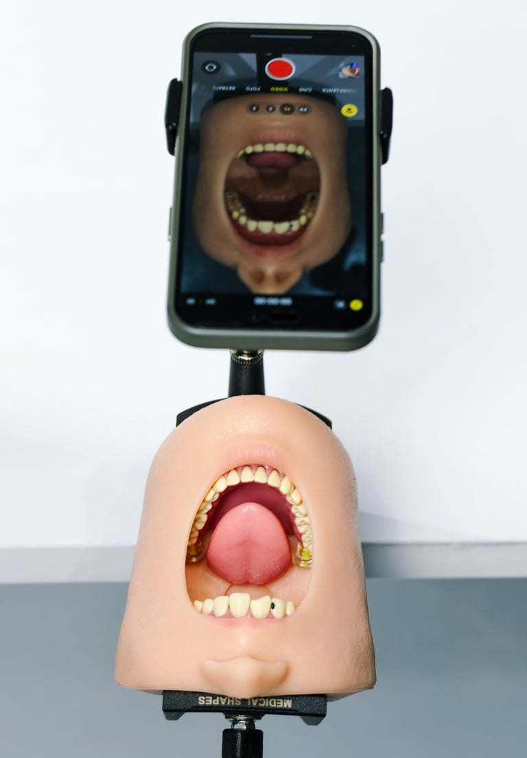 Fantoma portátil para simulación odontológica