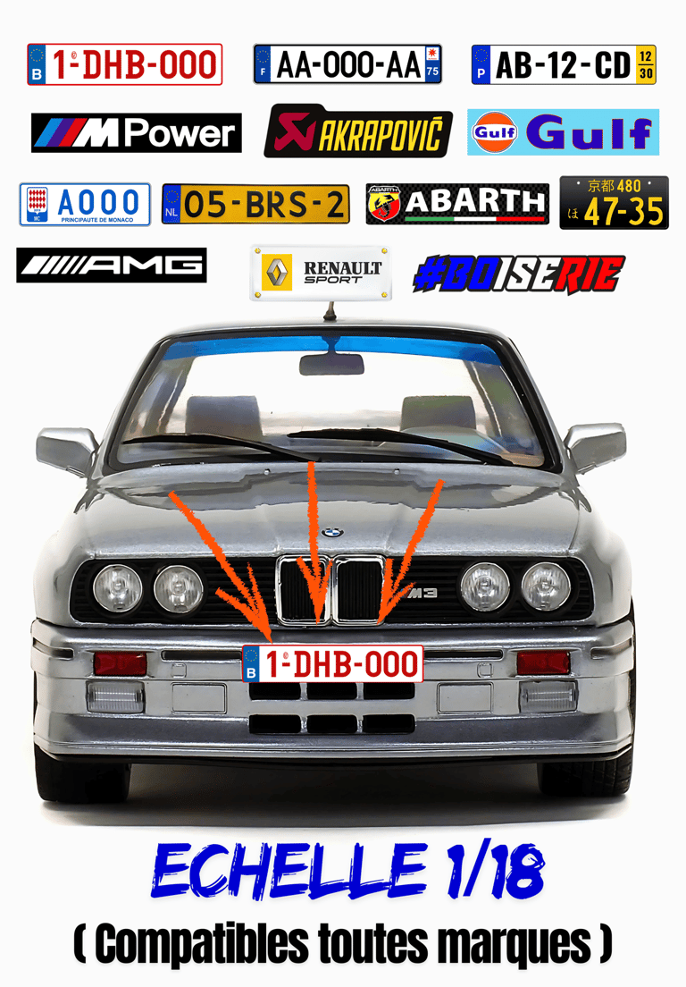 Une BMW M3 E30 grise avec une plaque d'immatriculation belge