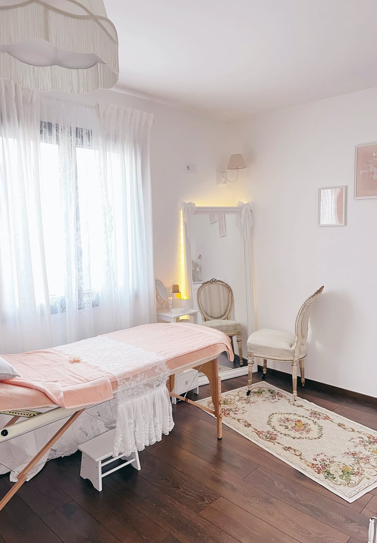 cabine esthétique privée, bien-être, relaxation, soins du visage, minceur