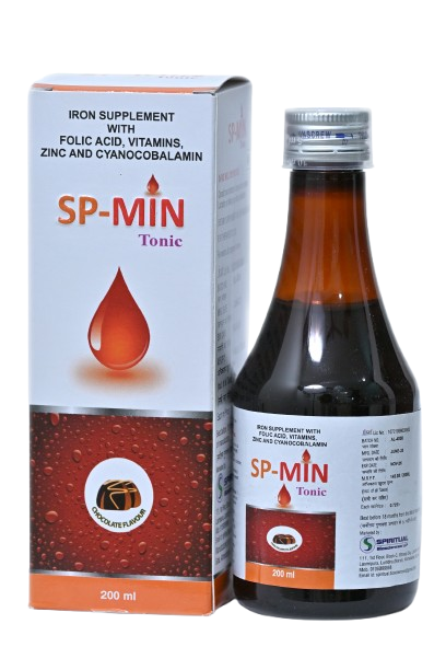 SP-MIN Tonic Syrup-Haematinic/Iron syrup-Spiritual Biosciences LLP