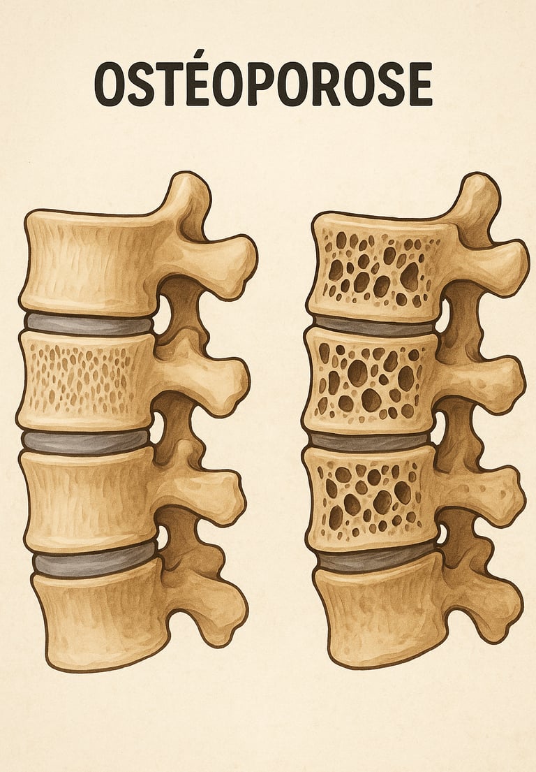 illustration ostéoporose