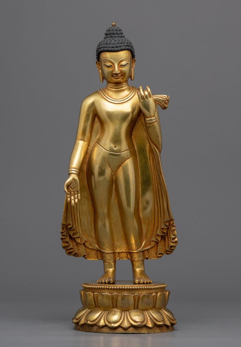 "decorative brass statues"
