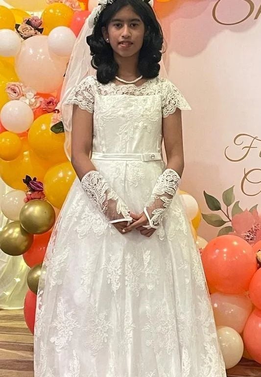 beautiful little bride dress communion dress