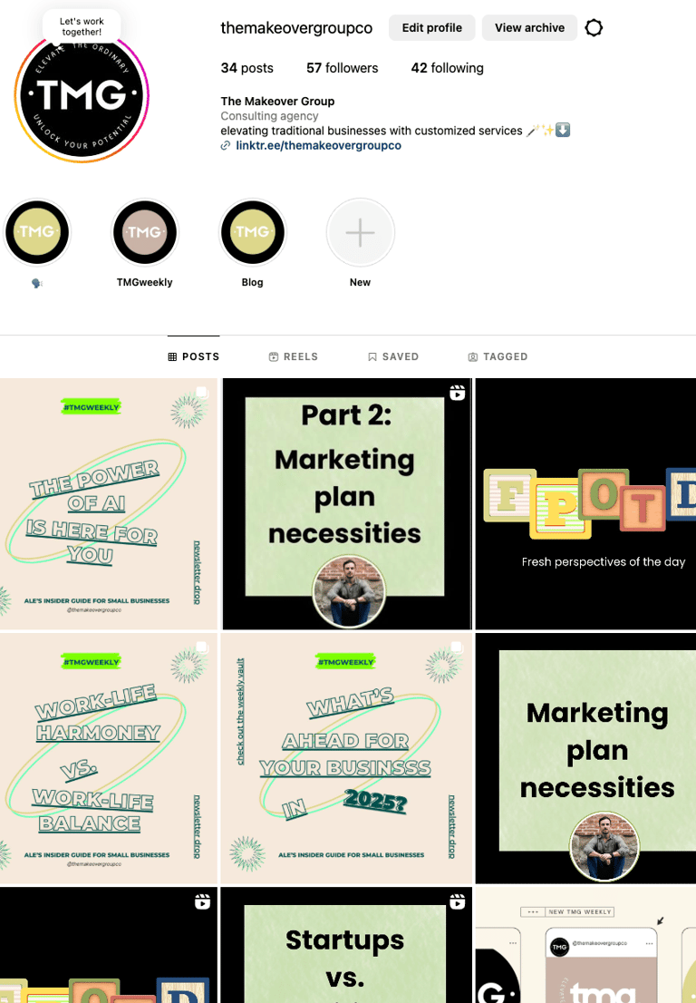 The Makeover Group social media strategy