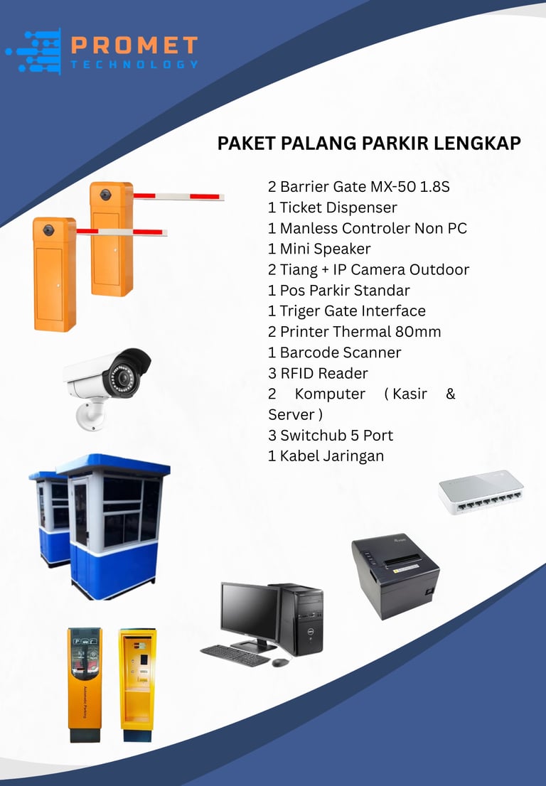 Paket Palang Parkir Lengkap 3