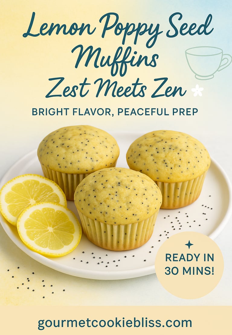 Lemon poppy seed muffins recipe