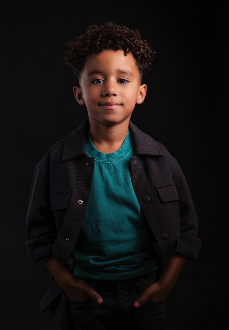 portret kind jongen Rembrandt licht