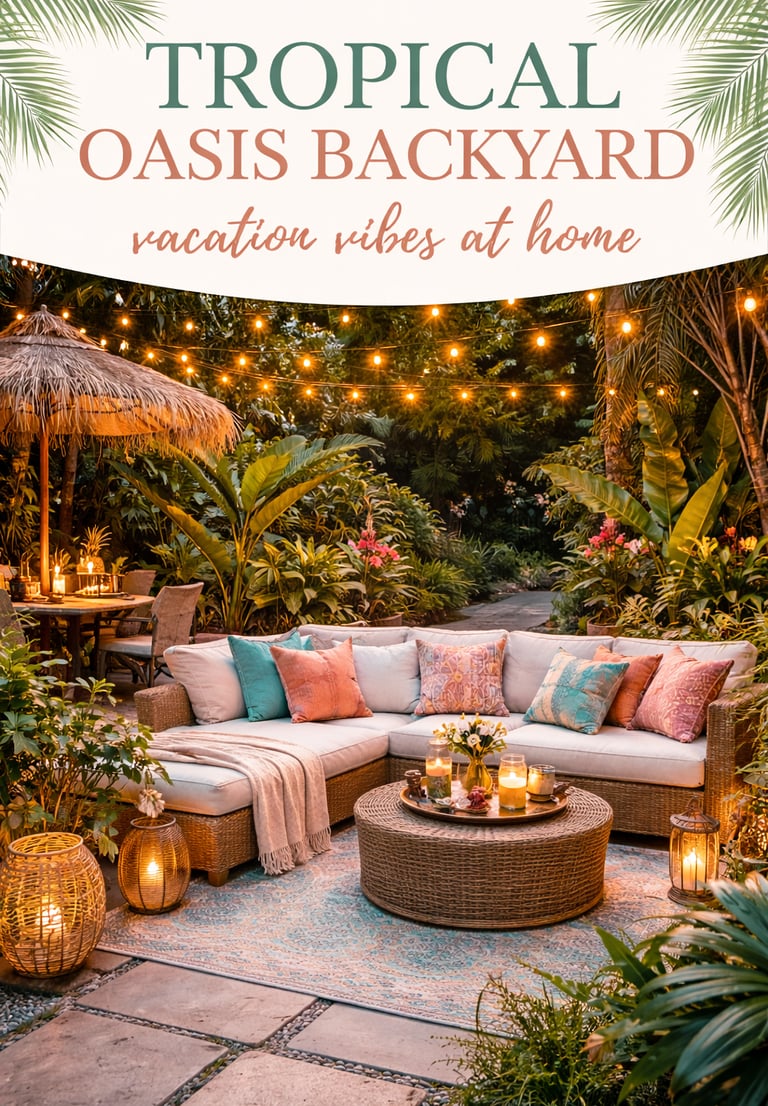 Tropical Oasis backyard ideas