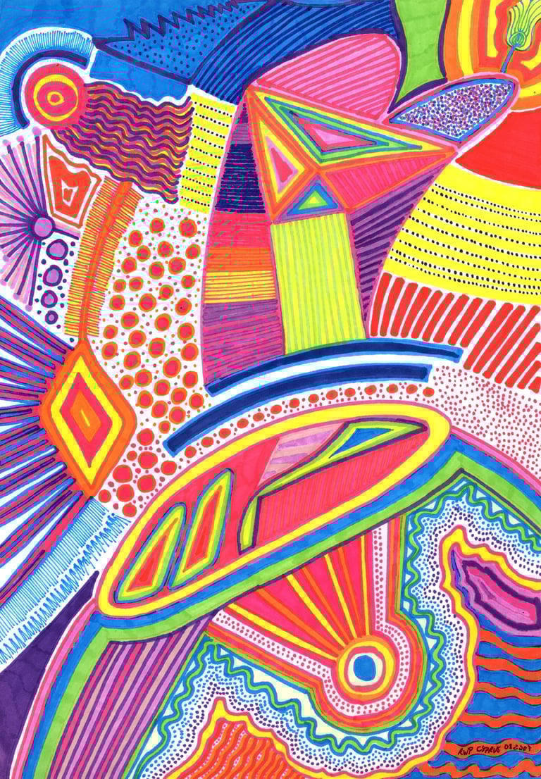 "RADIATIONS X" artwork by ELKOLOR aka Raphael Pathe