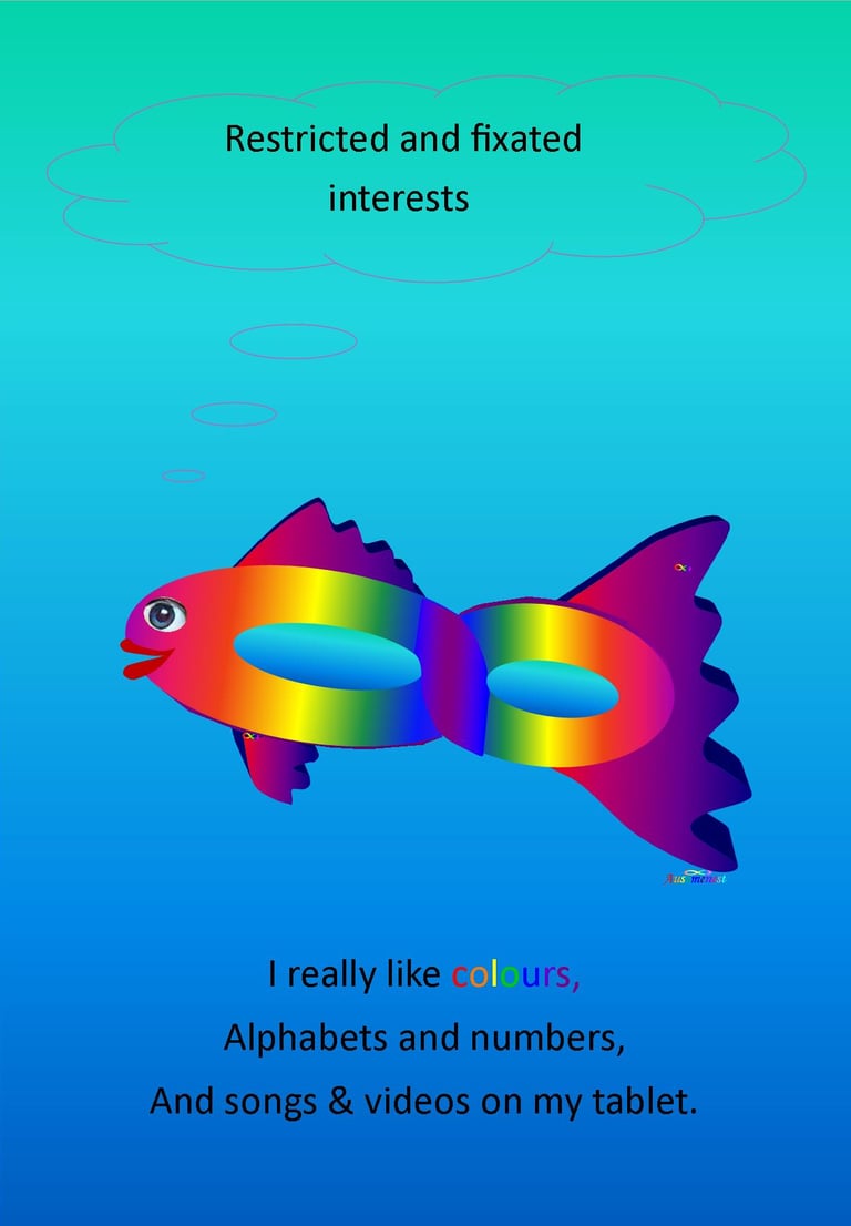 Fredi Fish restricted fixated interestes