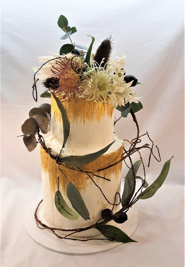 Doubleview Wedding Cake
