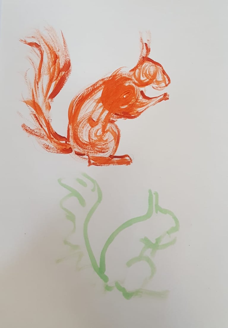 Painting by a Student