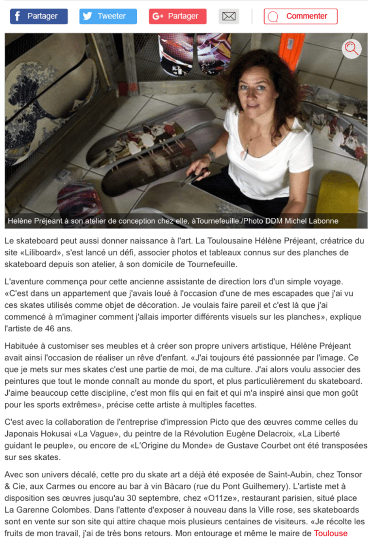 Article La Dépêche du midi