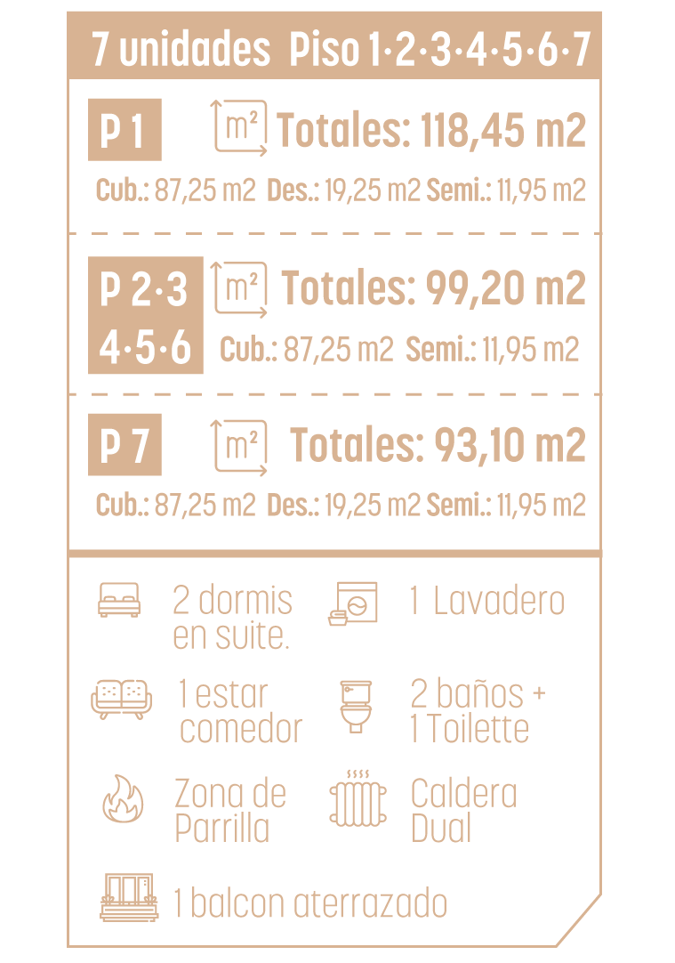 medidas y característica 3 ambientes con parrilla en villa del parque