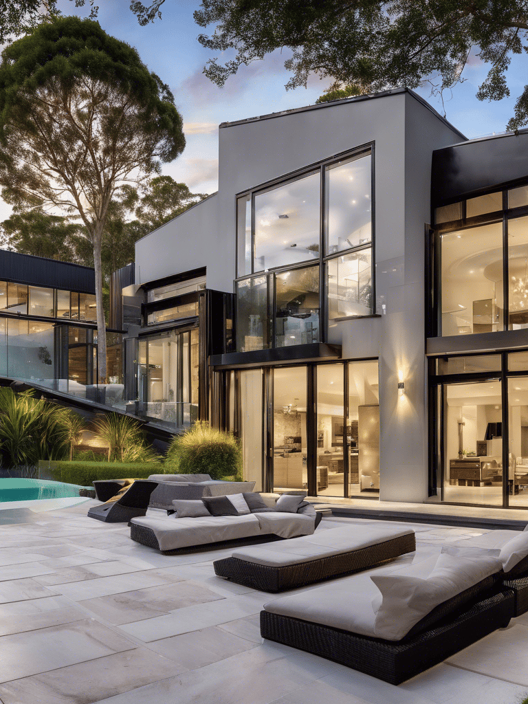 a large house with a pool and a pool