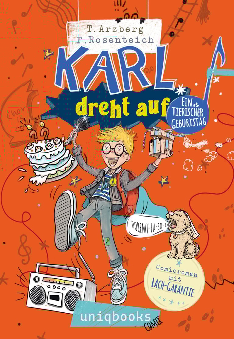 Comiczeichnung von Karl dreht auf Cover