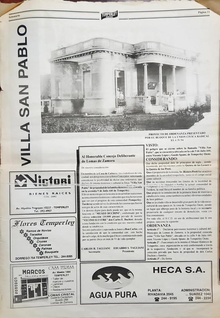 Temperley en Imágenes - 2/7/1994