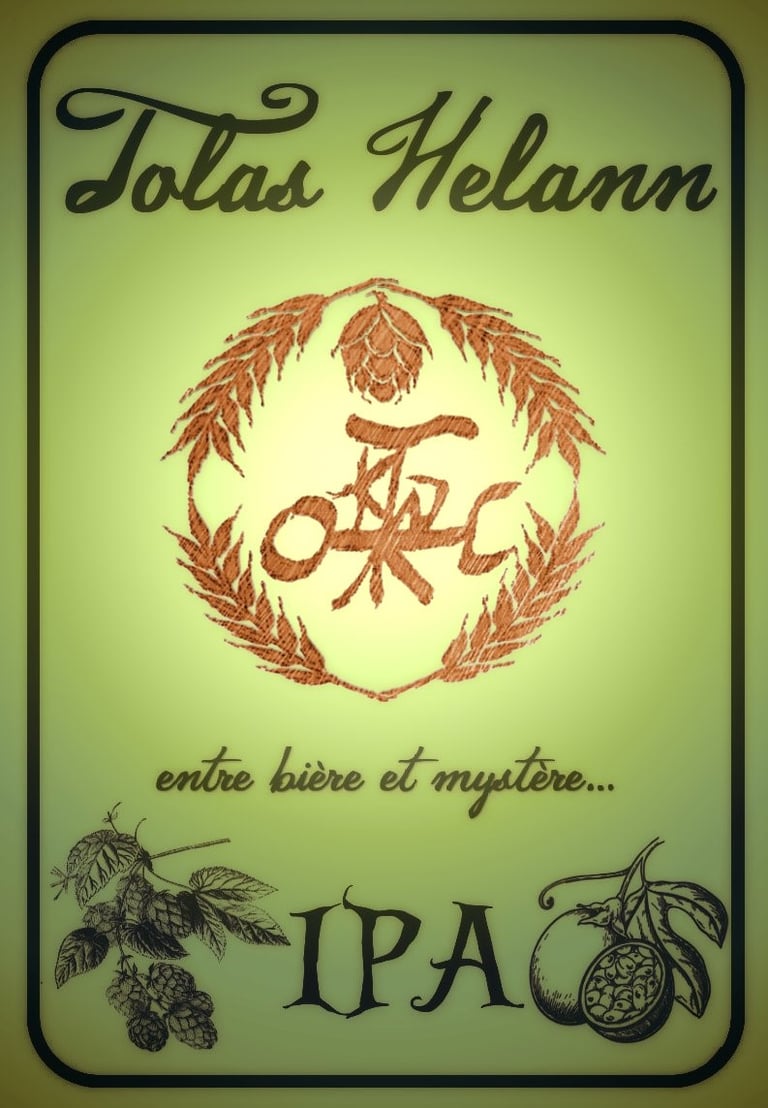 étiquette Tolas Helann IPA