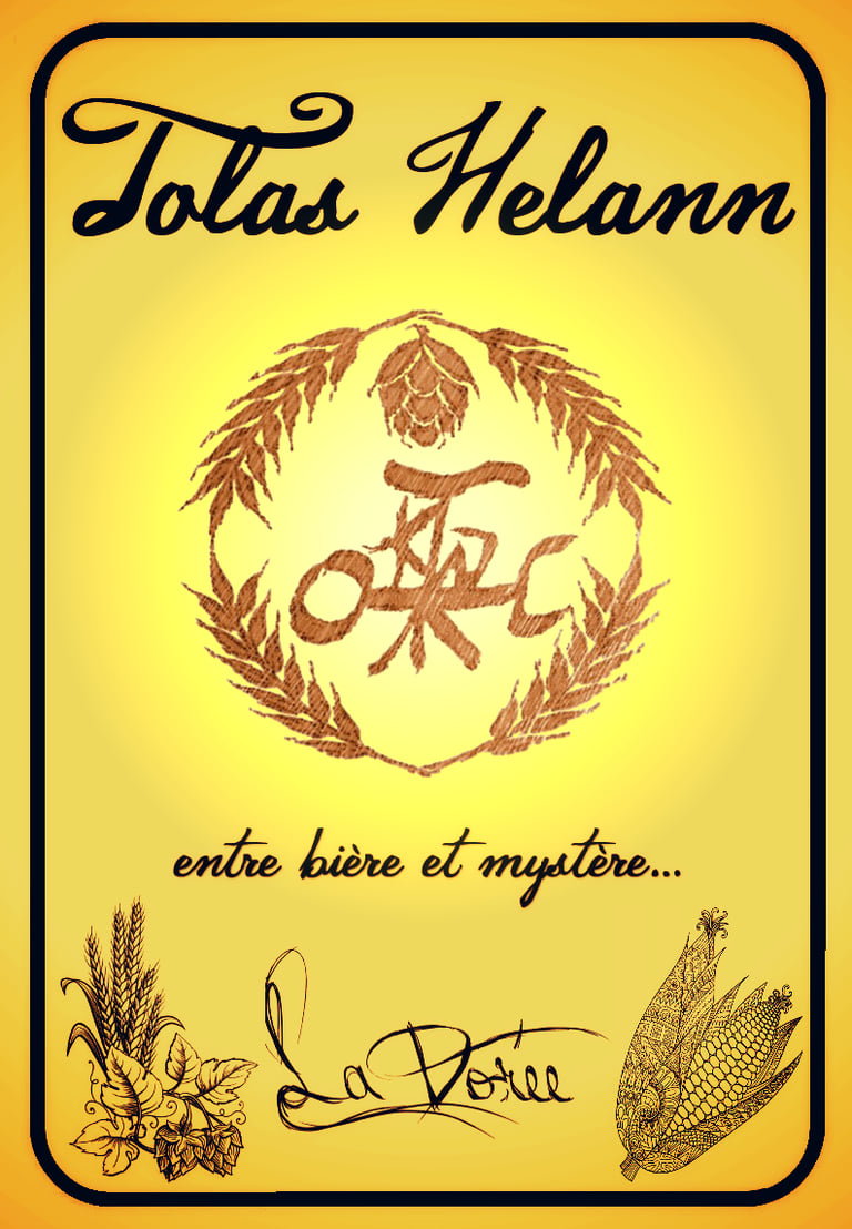 étiquette Tolas Helann Dorée