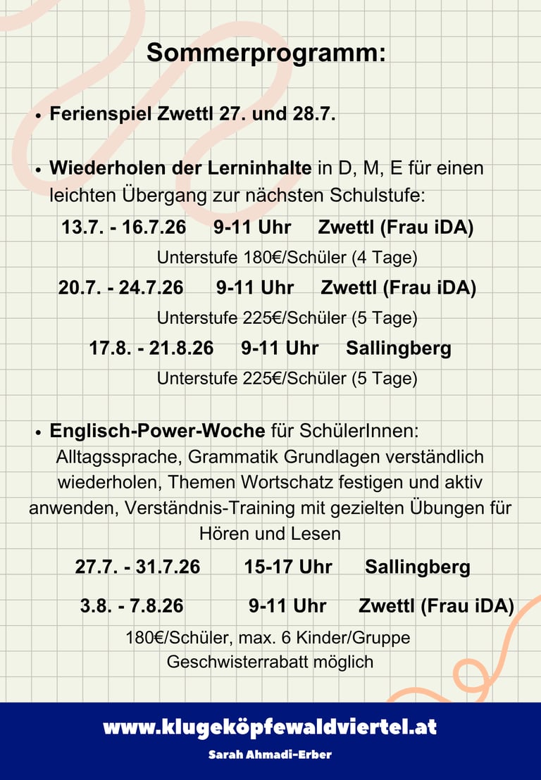 Nachhilfe Zwettl Mathe Nachhilfe Deutsch Nachhilfe Englisch Nachhilfe Sallingberg Nachhilfe Gföhl
