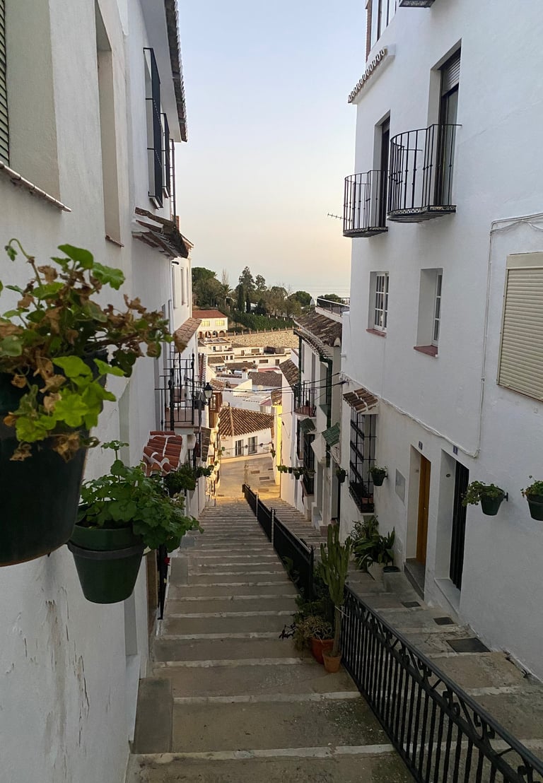 Spain Mijas Pueblo street