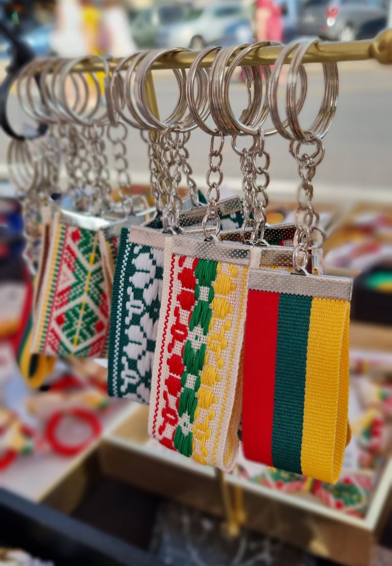 Austinės juostos pakabukai