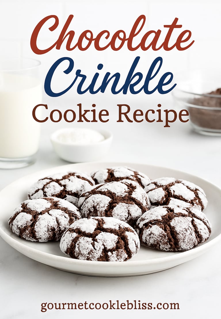 Chocolate Crinkle Cookie Recipe
