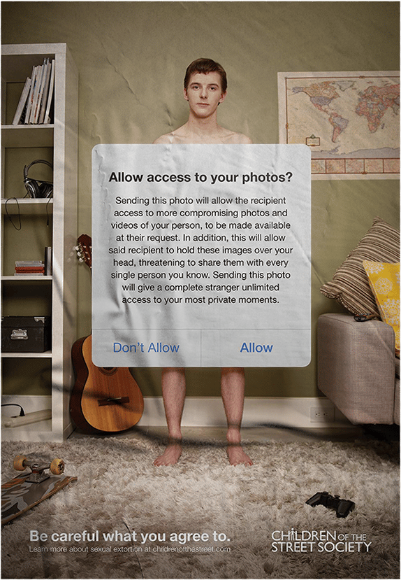 Advertentie over privacy gericht aan jongeren