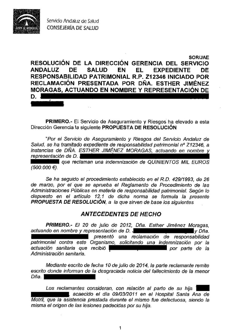 negligencia médica en el parto sufrimiento fetal