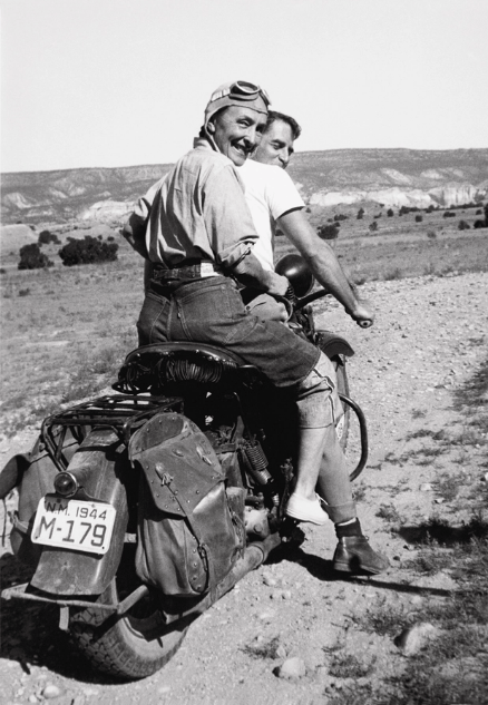 Credit: Maria Chabot. Georgia O'Keefe Hitching a Ride to Abiquiu. 1944 Georgia O'Keefe Museum.