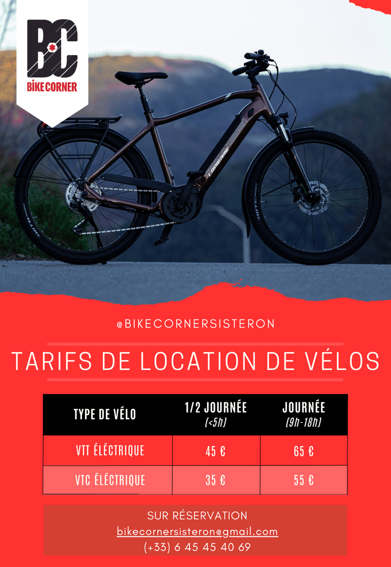 Flyer des tarifs location du magasin