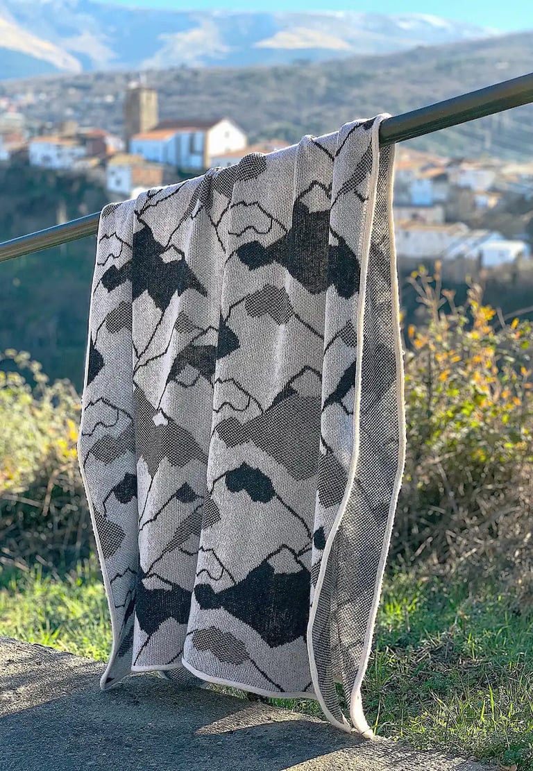 a blanket hanging on 