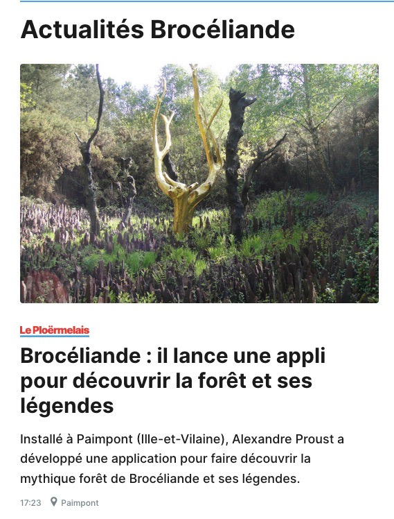 sacrée brocéliande presse