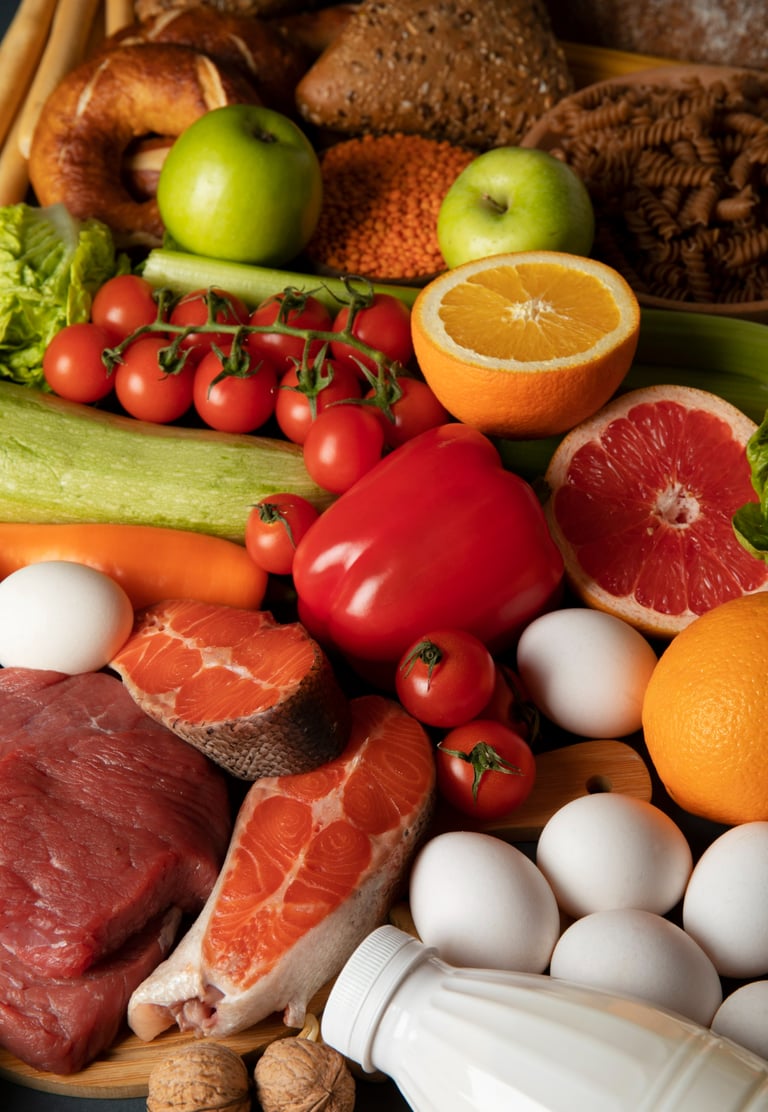 verzameling gezonde voeding