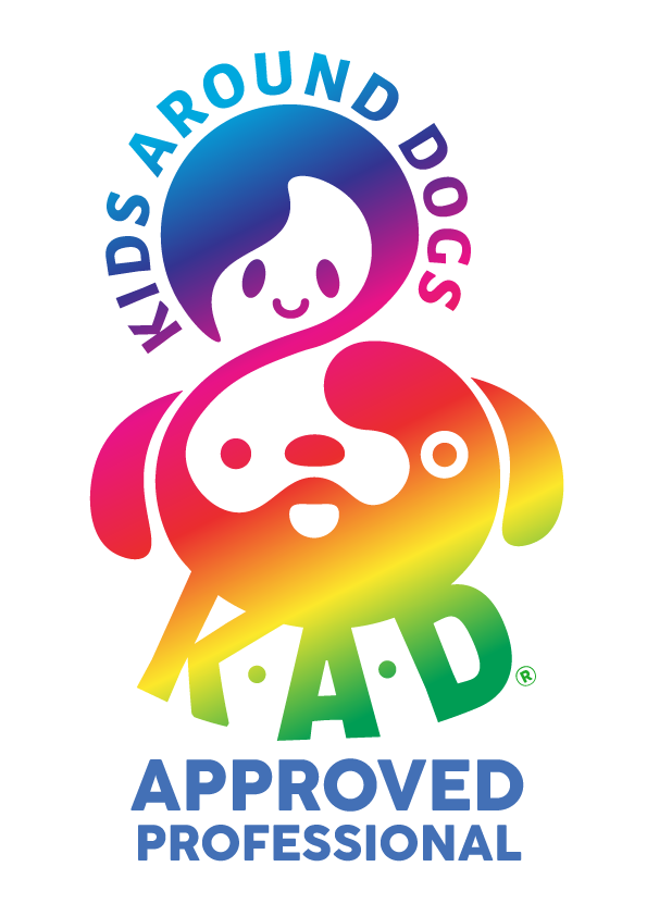KAD Kids Around Dogs Approved Professional logo