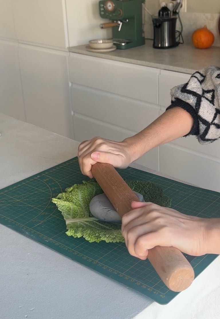 on réalise une coupelle en forme de chou, Maison Agave 