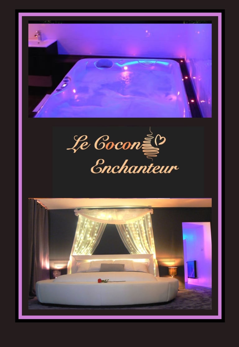 love room près de la normandie avec spa privatif et piece secrete