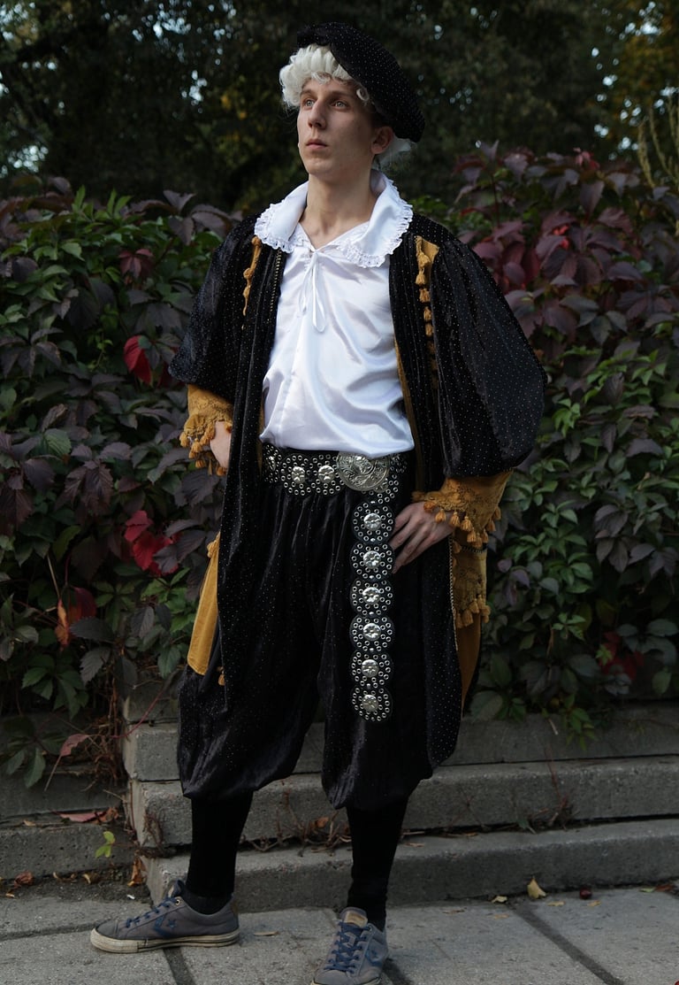 Renesanso vyriskas kostiumas, apranga.