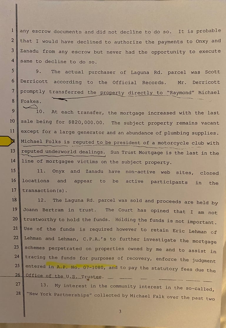 Pays well to write off Michael Falk crime