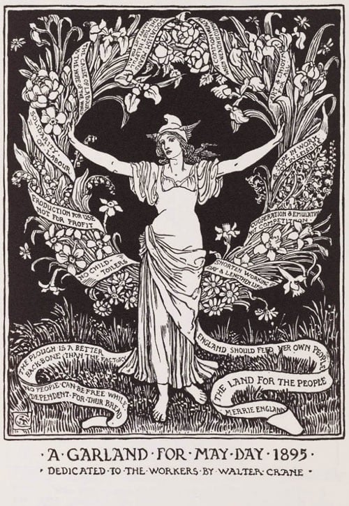 A Garland for May Day by Walter Crane, 1895