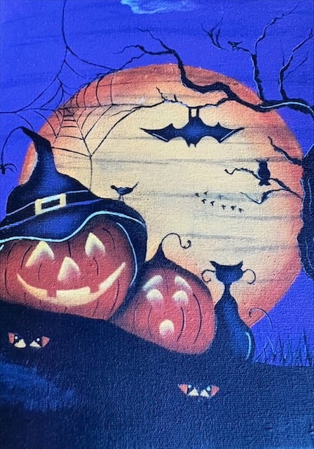 With permission from artist Susan Cochrane, Barbara Meckes will be teaching "Halloween" 