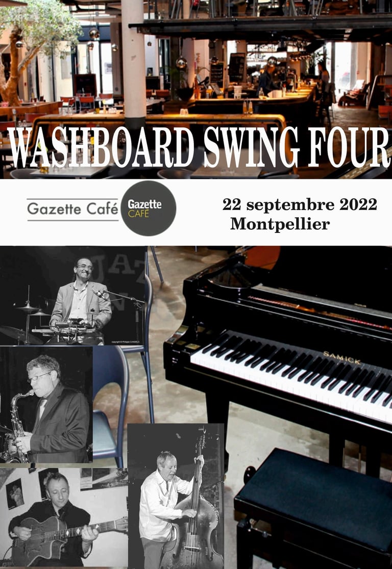 Washboard swing Four Jazz Club Gazette café Montpellier