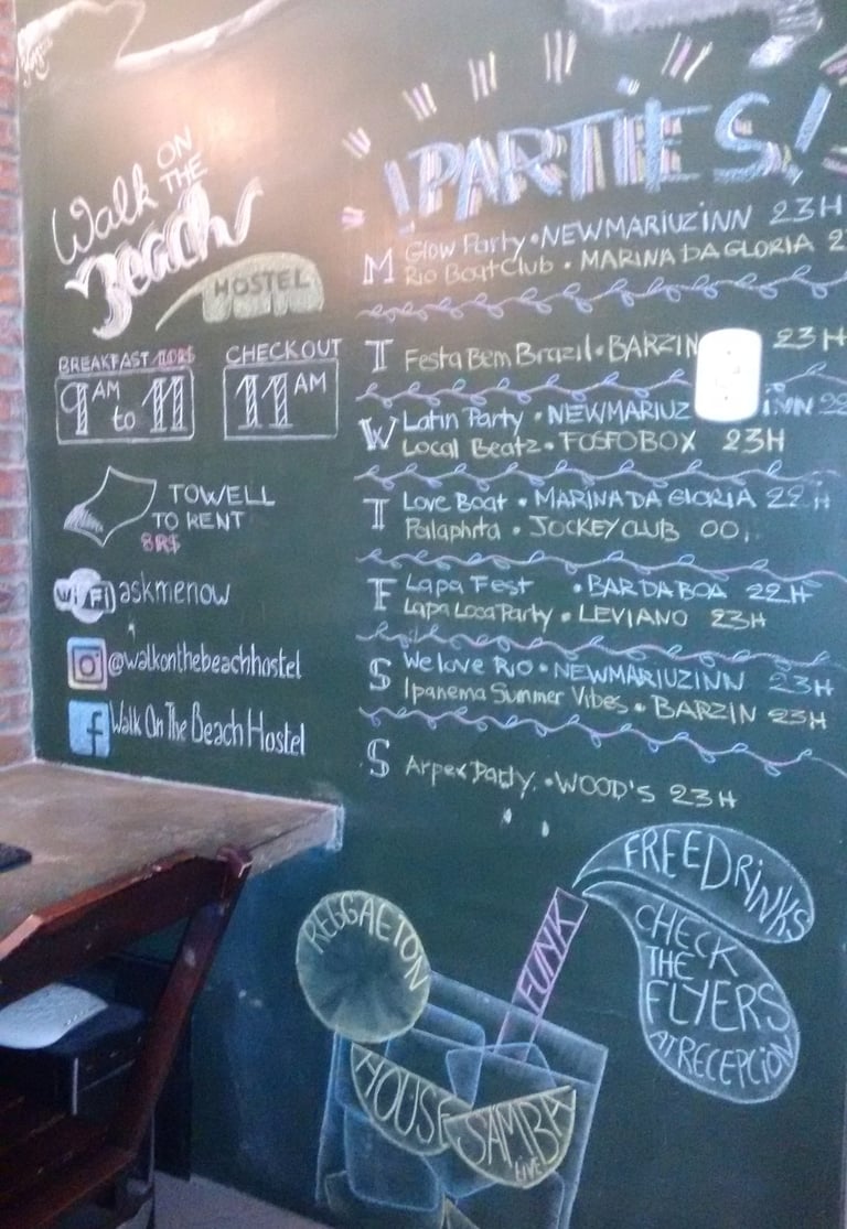 fresque tableau crai hostel brésil