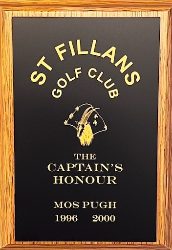Laser engraved plastic plaque sign