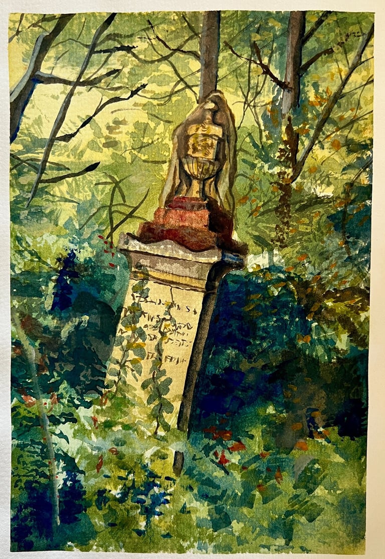 Watercolours and Colouring Pencils, A4