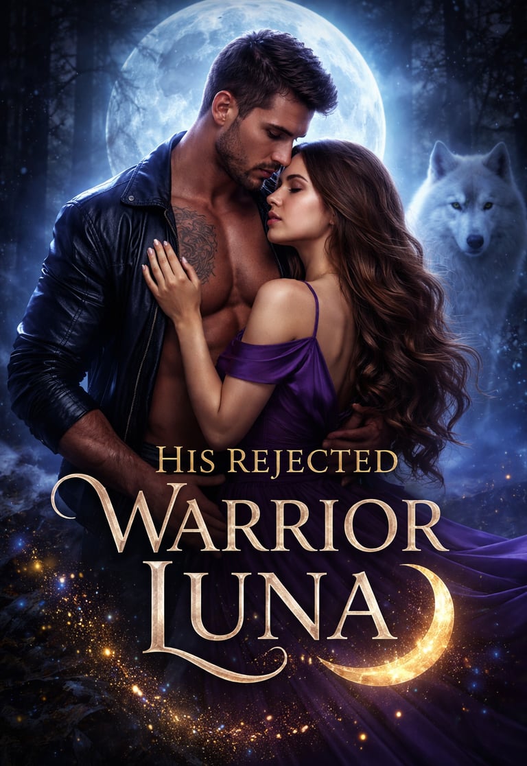 His Rejected Warrior Luna - Werewolf romance novel cover by Black Barbie - VJ & BB Premium Fiction