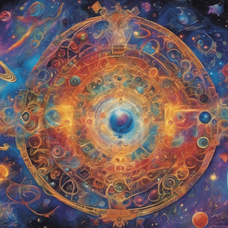 a painting of a colorful painting of a sunflower
