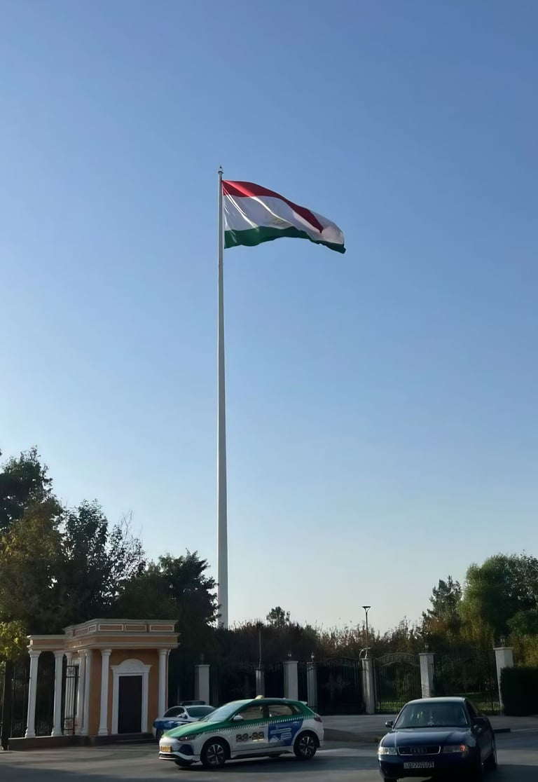 Tall custom flagpole project for public landmarks, demonstrating precision manufacturing for heights
