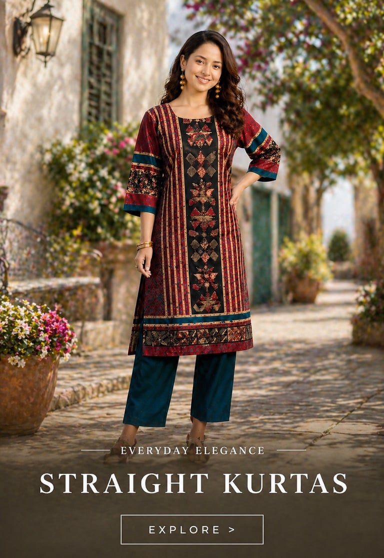 straight kurtas tryshopy